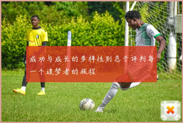 成功与成长的多样性别急于评判每一个追梦者的旅程